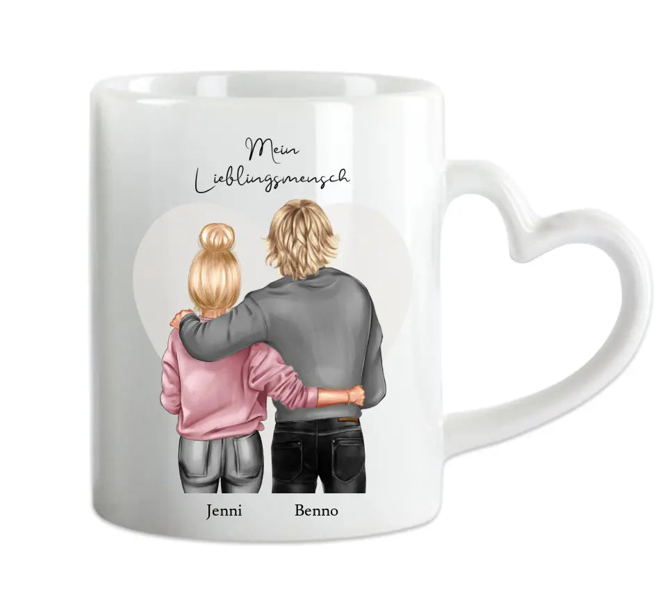 Valentinstag Geschenk | Personalisierte Tasse | Partnerschaft Geschenk Tasse | Lieblingsmensch, Geschenk Freund | Partner Valentinstag Geschenk