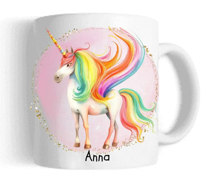 Schulkind 2024 | Einschulung Geschenk Kinder Tasse Becher Kissen Einhorn Mädchen personalisiert | Einschulungsgeschenk | Schulbeginn 1. Klasse | Geburtstagsgeschenk