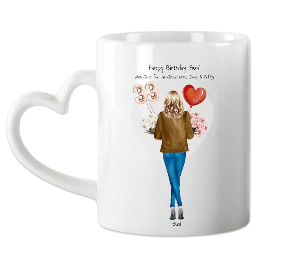 18 Geburtstag Geschenk Mädchen Tasse personalisiert