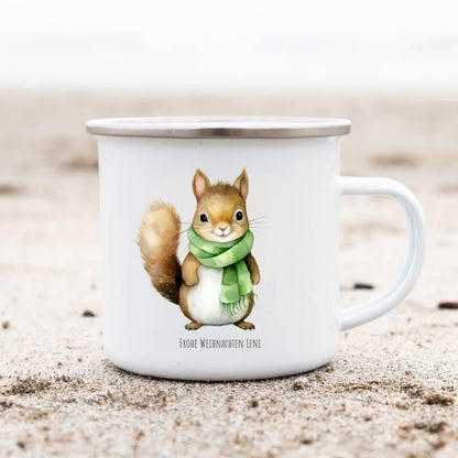 Geschenk Nikolaus, Weihnachten personalisiert -  Kindertasse, Kinderbecher, Kinderteller - Nikolaustasse, Weihnachtstasse - mit Name