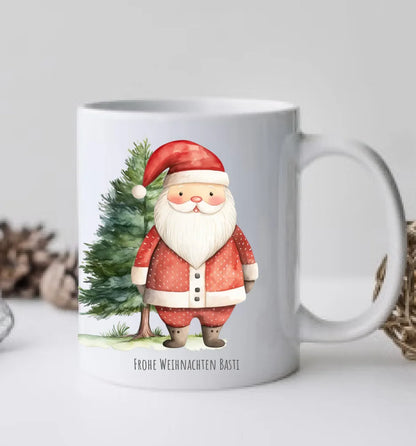 Geschenk Nikolaus, Weihnachten personalisiert -  Kindertasse, Kinderbecher, Kinderteller - Nikolaustasse, Weihnachtstasse- mit Name