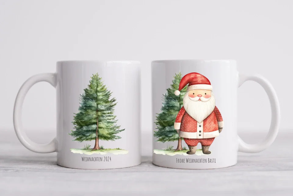 Geschenk Nikolaus, Weihnachten personalisiert -  Kindertasse, Kinderbecher, Kinderteller - Nikolaustasse, Weihnachtstasse- mit Name