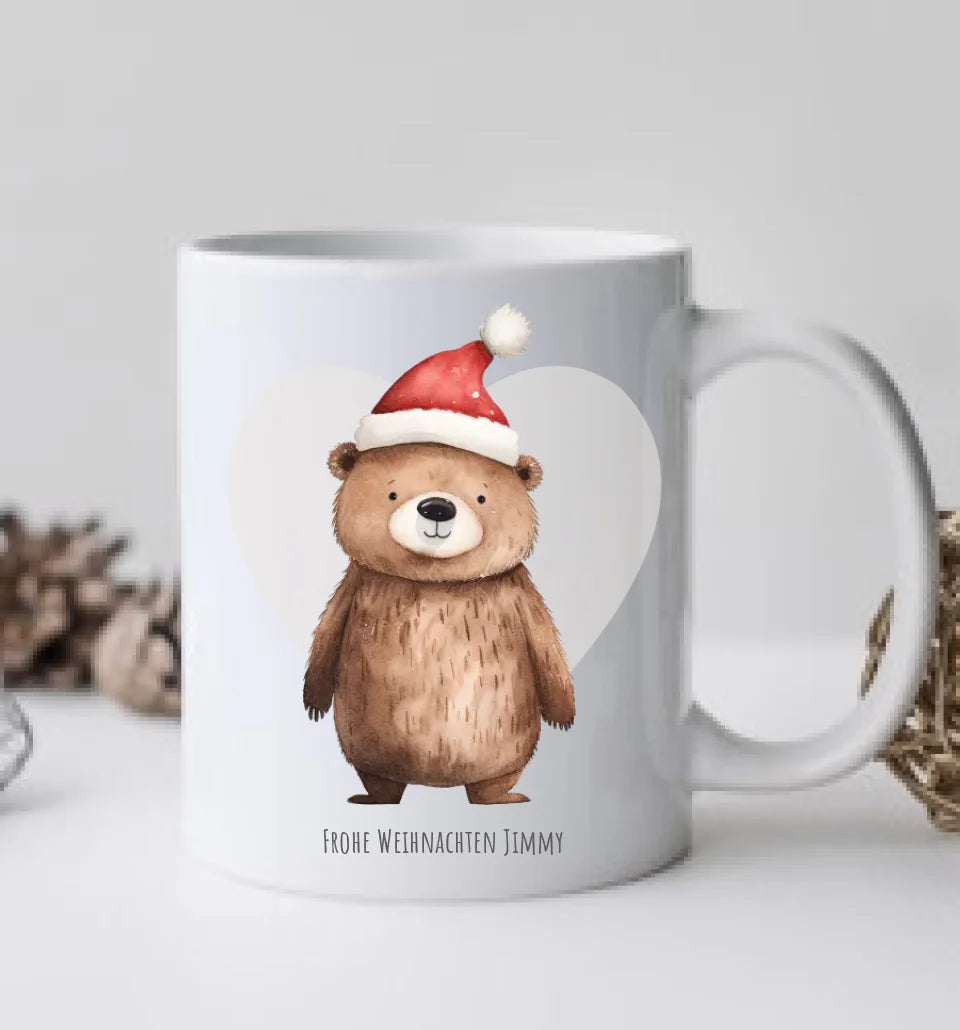 Geschenk Nikolaus, Weihnachten personalisiert -  Kindertasse, Kinderbecher, Kinderteller - Nikolaustasse, Weihnachtstasse - mit Name