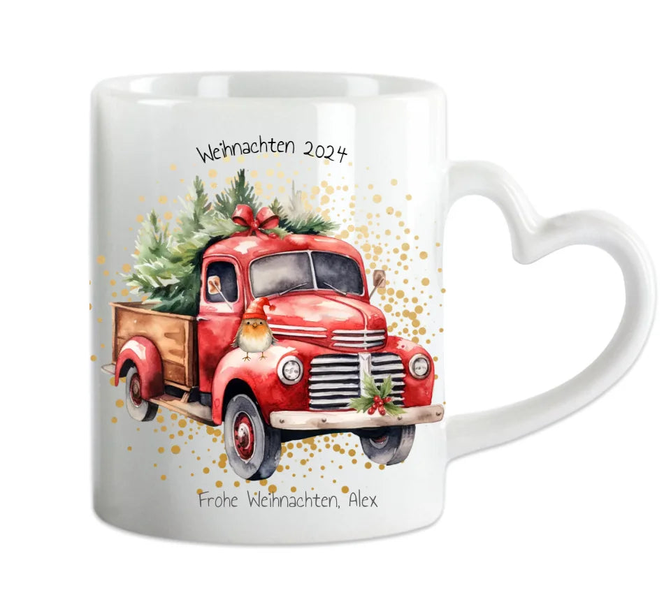 Geschenk Nikolaus, Weihnachten personalisiert -  Kindertasse, Kinderbecher, Kinderteller - Nikolaustasse, Weihnachtstasse - mit Name