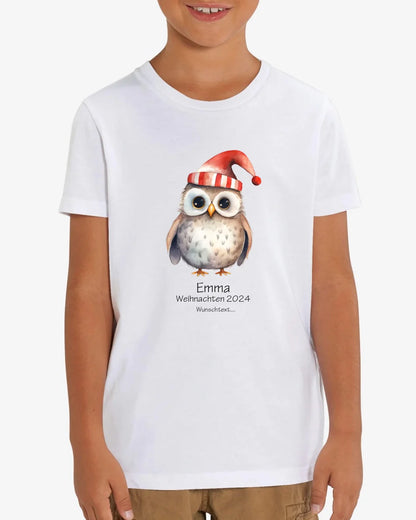 Geschenk Weihnachten 2024 - T-Shirt - Erstes Weihnachten als große Schwester, großer Bruder für Mädchen / Jungen Happy Christmas mit Wunschtext