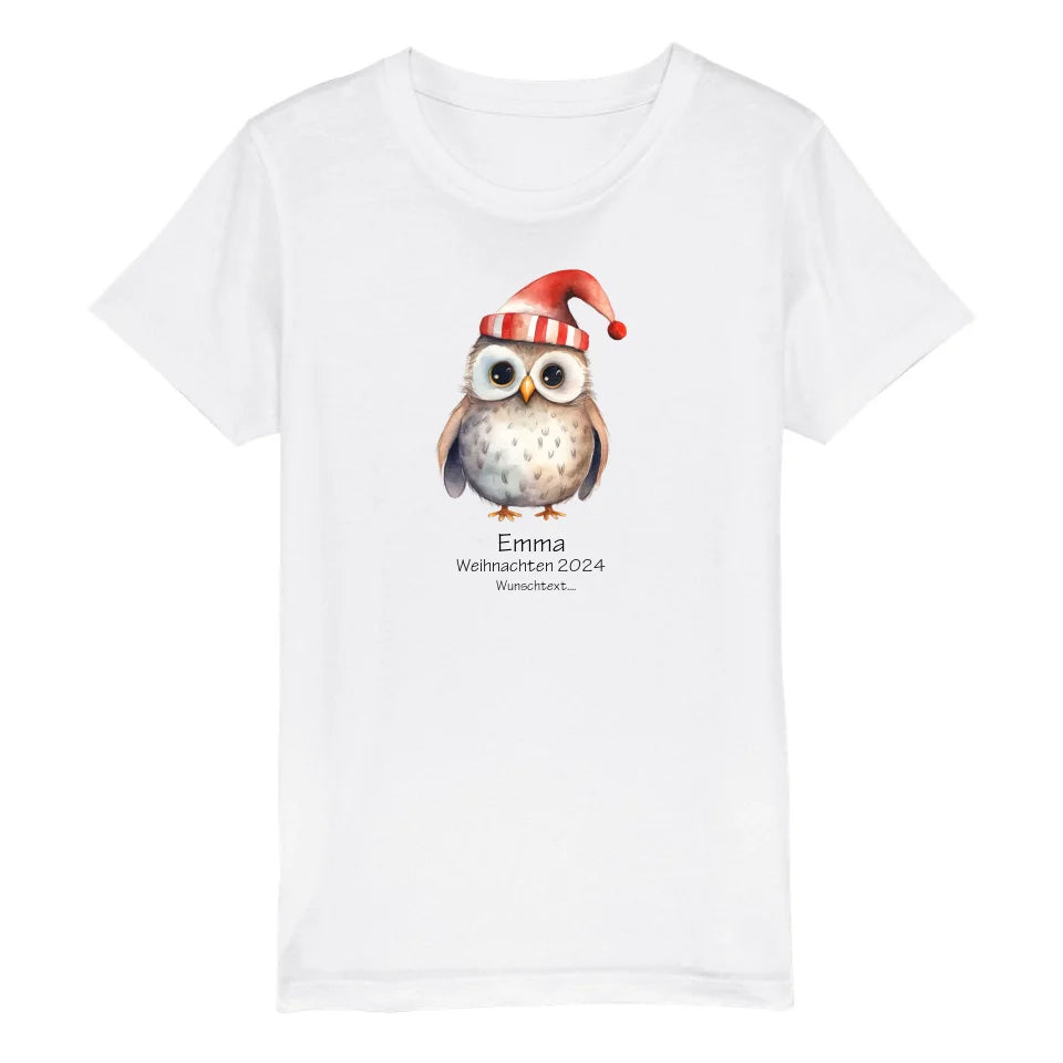 Geschenk Weihnachten 2024 - T-Shirt - Erstes Weihnachten als große Schwester, großer Bruder für Mädchen / Jungen Happy Christmas mit Wunschtext