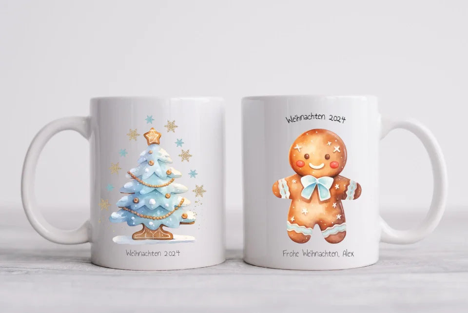 Personalisierte Kindertasse Nikolaustasse Weihnachtstasse, mit Namen Geschenk