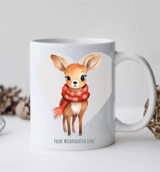 Geschenk Nikolaus, Weihnachten personalisiert -  Kindertasse, Kinderbecher, Kinderteller - Nikolaustasse, Weihnachtstasse -mit Name