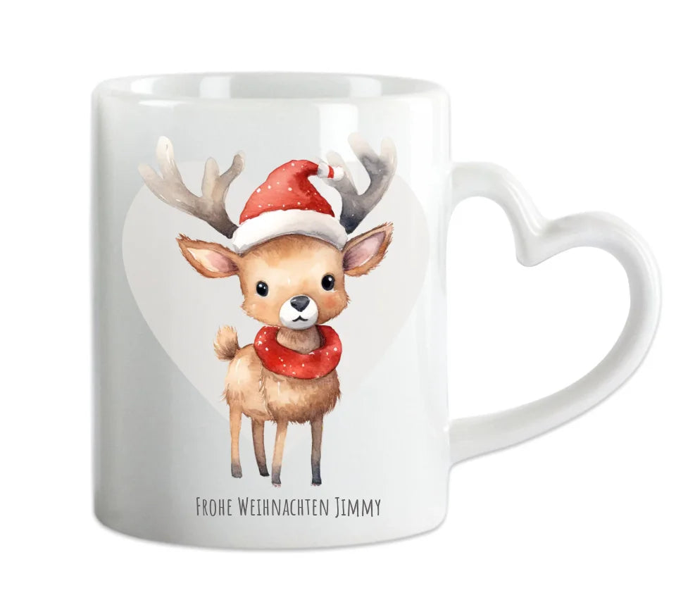 Geschenk Nikolaus, Weihnachten personalisiert -  Kindertasse, Kinderbecher, Kinderteller - Nikolaustasse, Weihnachtstasse -mit Name