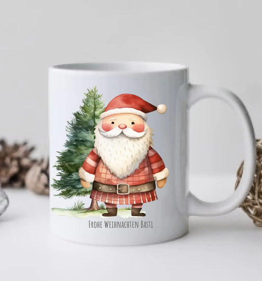 Geschenk Nikolaus, Weihnachten personalisiert -  Kindertasse, Kinderbecher, Kinderteller - Nikolaustasse, Weihnachtstasse