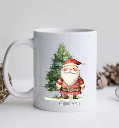 Geschenk Nikolaus, Weihnachten personalisiert -  Kindertasse, Kinderbecher, Kinderteller - Nikolaustasse, Weihnachtstasse