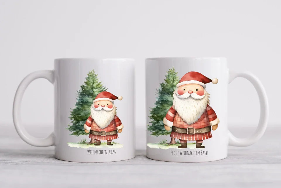 Geschenk Nikolaus, Weihnachten personalisiert -  Kindertasse, Kinderbecher, Kinderteller - Nikolaustasse, Weihnachtstasse