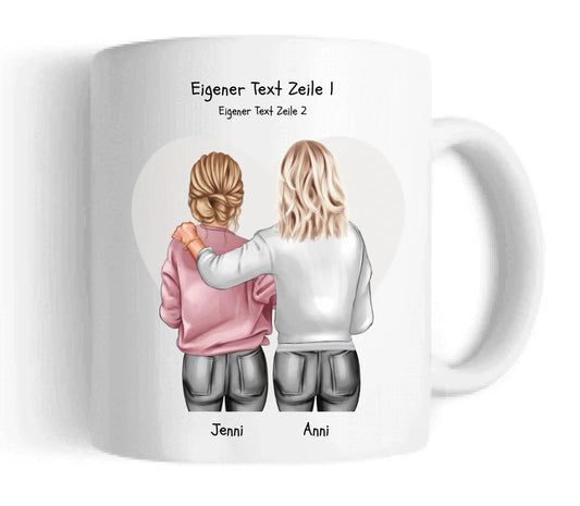 Personalisiertes Geschenk Tasse Freundin Geschenk Mama, Geschenk Mutter, Geschenk Valentinstag