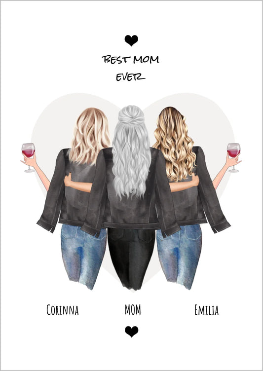 Personalisiertes Poster Geschenk Mama - Muttertagsgeschenk  - Geburtstagsgeschenk - Geschenkidee Mama