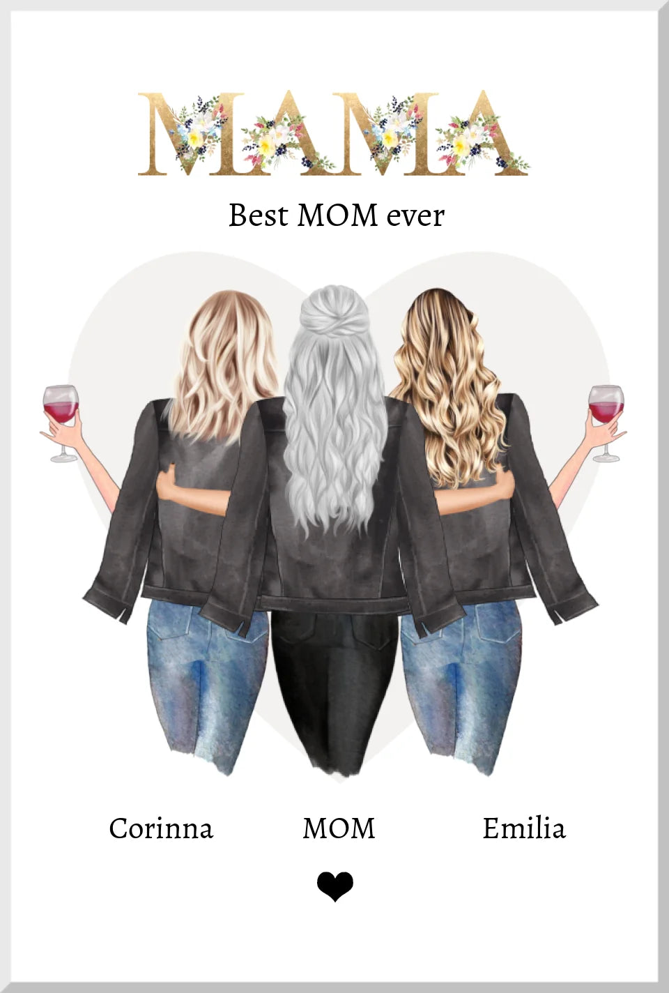 Muttertagsgeschenk personalisiertes Geschenk Mama - Mutter Tochter Geschenk - Geburtstagsgeschenk