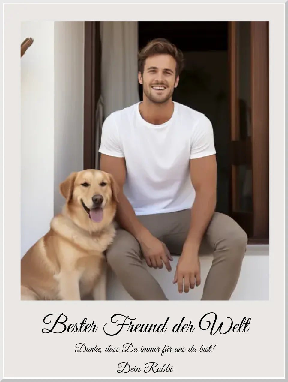 Fotoposter Geschenk Bruder oder bester Freund Geburtstagsgeschenk, Weihnachtsgeschenk