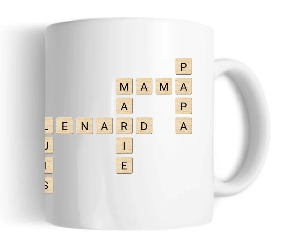 Weihnachtsgeschenk / Geburtstagsgeschenk personalisierte Tasse für Mama, Papa, Oma, Opa, Schwester, Bruder, Freundin & Freund