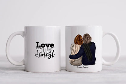 Paartasse, Personalisierte Tasse Geburtstagsgeschenk Kaffeebecher, Geschenk Partner, Geschenk Freundin, Valentin, Weihnachtsgeschenk Partner