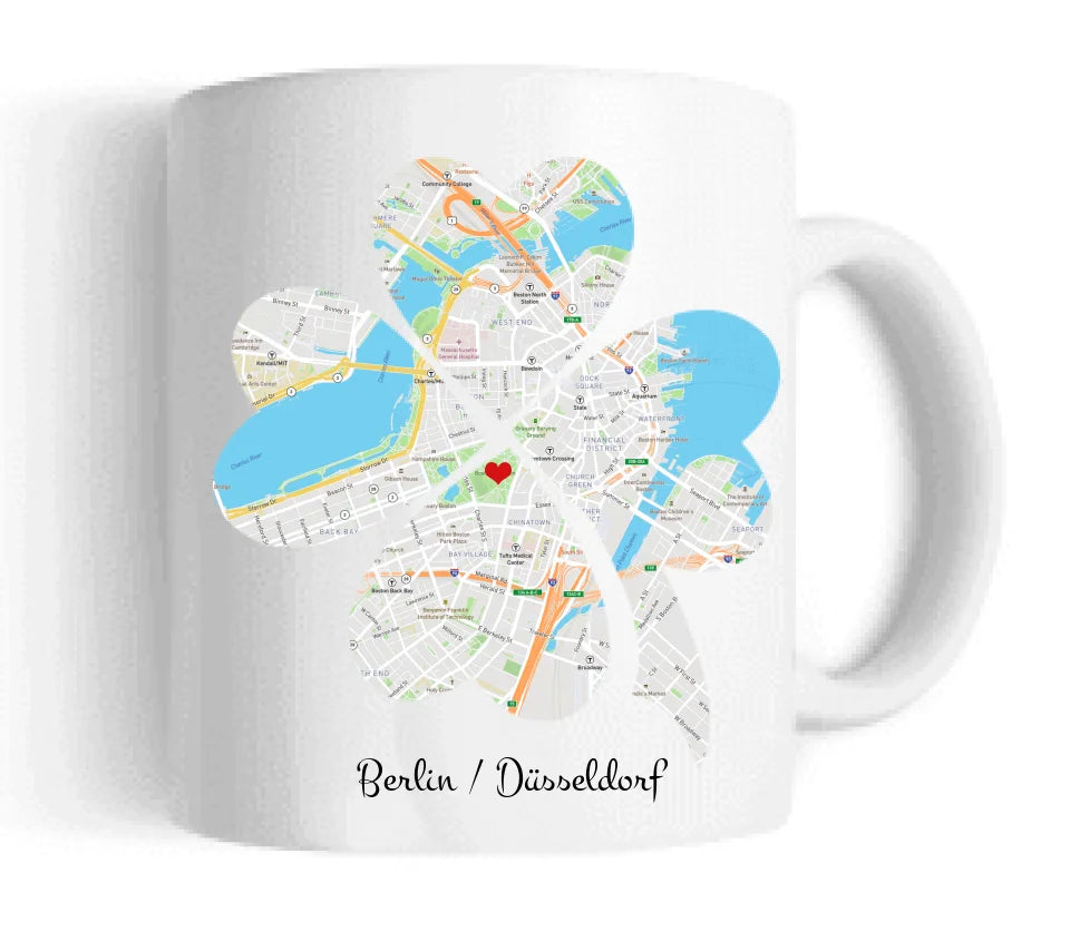 Personalisierte Tasse, wo alles begann, Kennenlernorte,  Partner Geschenk Freund - Lebenspartner - Freundin - Valentin - Hochzeitstag