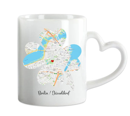 Personalisierte Tasse, wo alles begann, Kennenlernorte,  Partner Geschenk Freund - Lebenspartner - Freundin - Valentin - Hochzeitstag