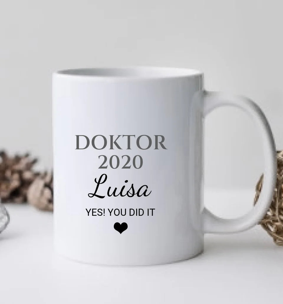 DOKTOR Personalisierte Tasse Geschenk