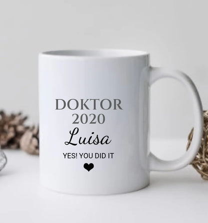 DOKTOR Personalisierte Tasse Geschenk