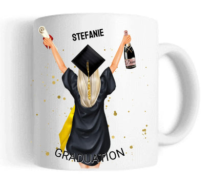 Personalisierte Tasse Schulabschluß, Geschenk Bachelor, Geschenk Master, Geschenk Doktor, Promotion Geschenk Tasse, Abitur, Abi, Ausbildung 2023