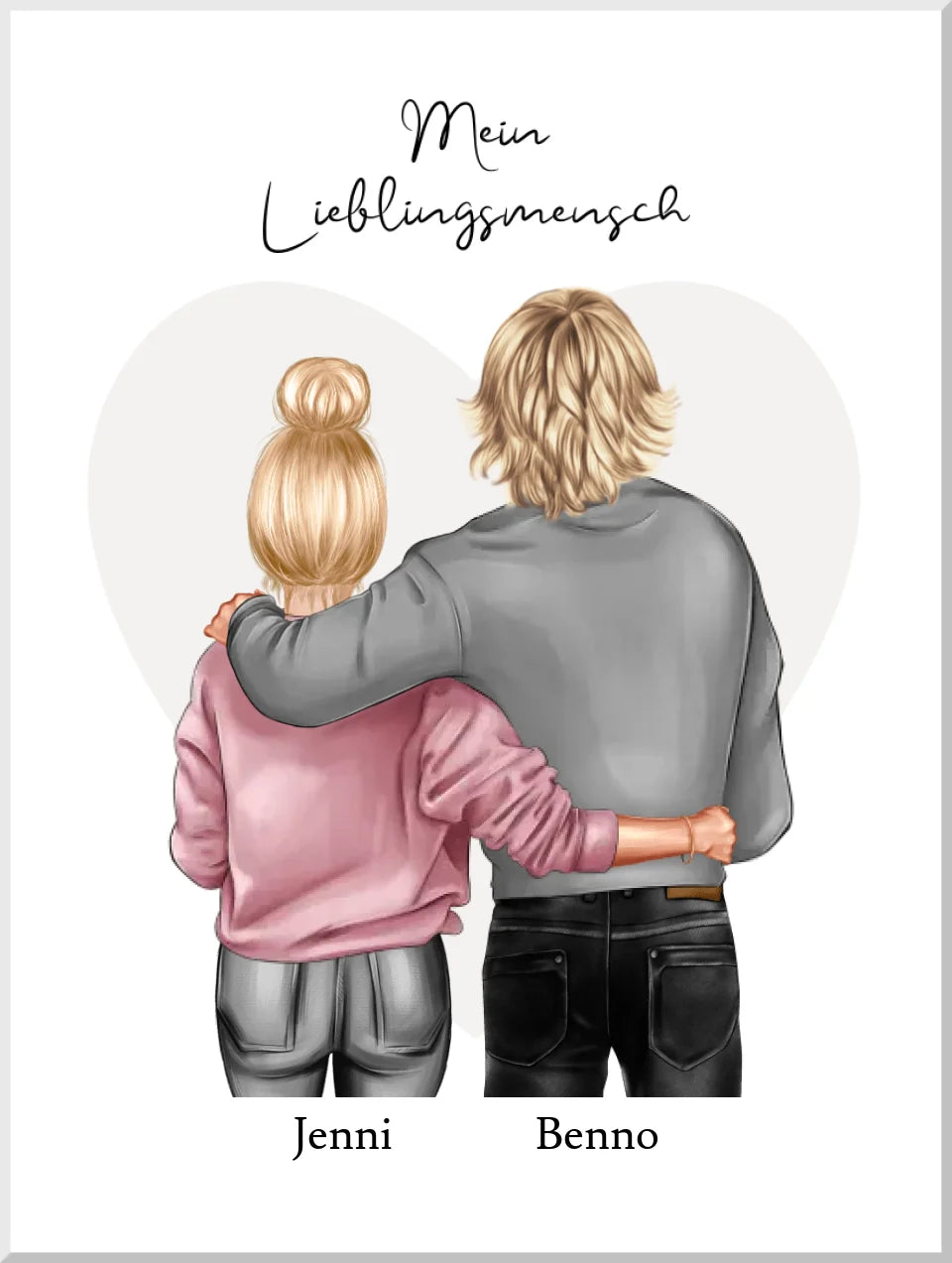 Lieblingsmensch Poster – Personalisiertes Geschenk für Partner & Pärchen