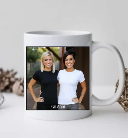 Personalisierte Fototasse mit eigenem Bild als Geburtstagsgeschenk - Weihnachtsgeschenk für Mama, Papa, Oma, Opa, beste Freunde