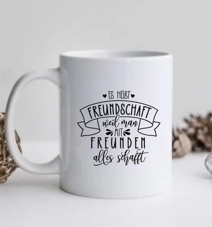 2 Beste Freundin Geschenk personalisierte Tasse mit Spruch / Freundinnen Geburtstagsgeschenk / Weihnachtsgeschenk