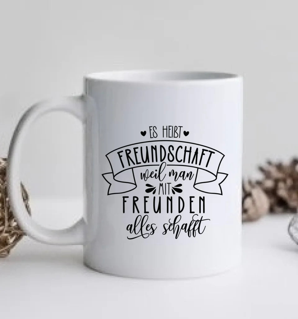 4 Beste Freundinnen Tasse personalisiert- Geschenk beste Freundin Geburtstagsgeschenk - Weihnachtsgeschenk