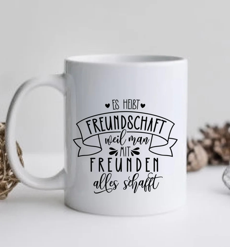 Personalisierte 2 Beste Freundinnen Tasse - Beste Freundin Geschenk Geburtstag