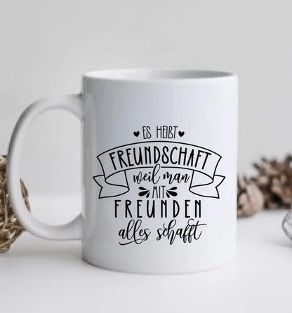 Personalisierte 2 Beste Freundinnen Tasse - Beste Freundin Geschenk Geburtstag