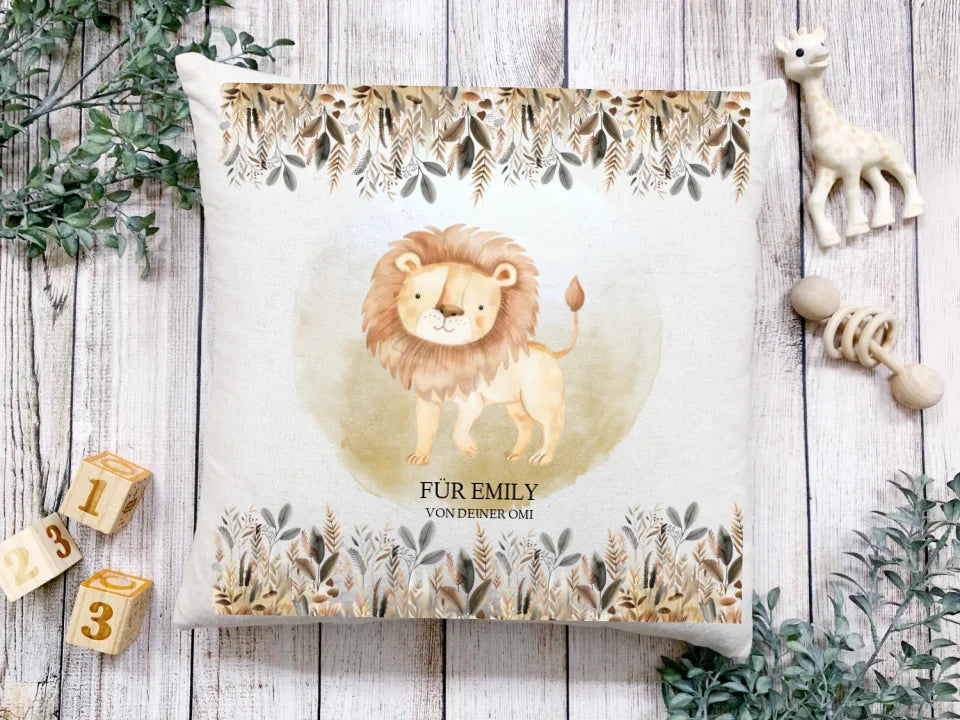 Kinderposter Namenspostet Wandbild Kinderzimmer Mädchen / Junge Dschungeltiere