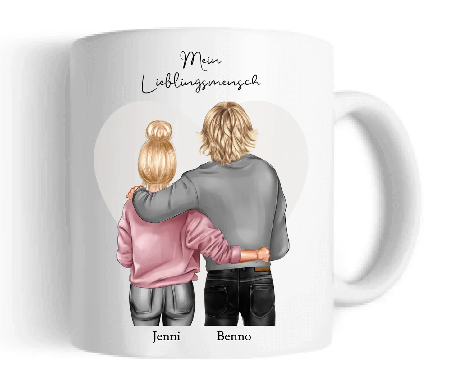 Valentinstag-Geschenk | Personalisierte Tasse Pärchen | Tasse Geschenk Partner | Geschenk Freundin | Valentin, Weihnachtsgeschenk Partner/Partnerin