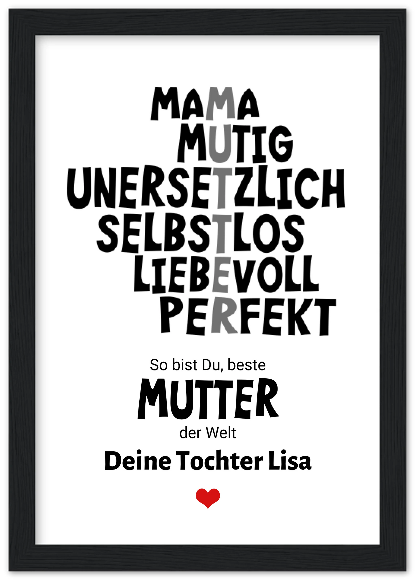 Muttertagsgeschenk "Definition Mama" Poster Geschenk personalisiert | Geburtstagsgeschenk | Zeitraum-Kunstdrucke