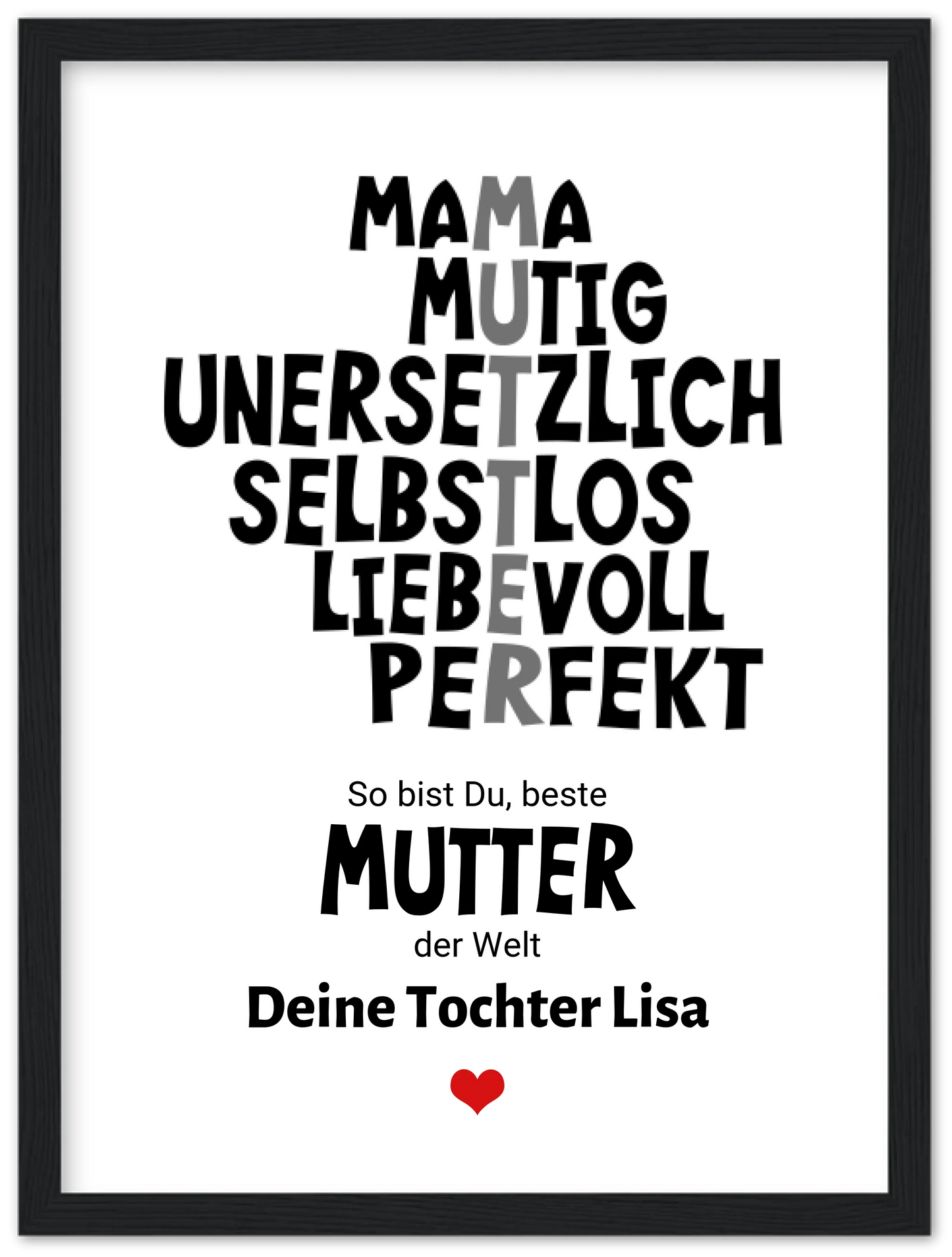 Muttertagsgeschenk "Definition Mama" Poster Geschenk personalisiert | Geburtstagsgeschenk | Zeitraum-Kunstdrucke