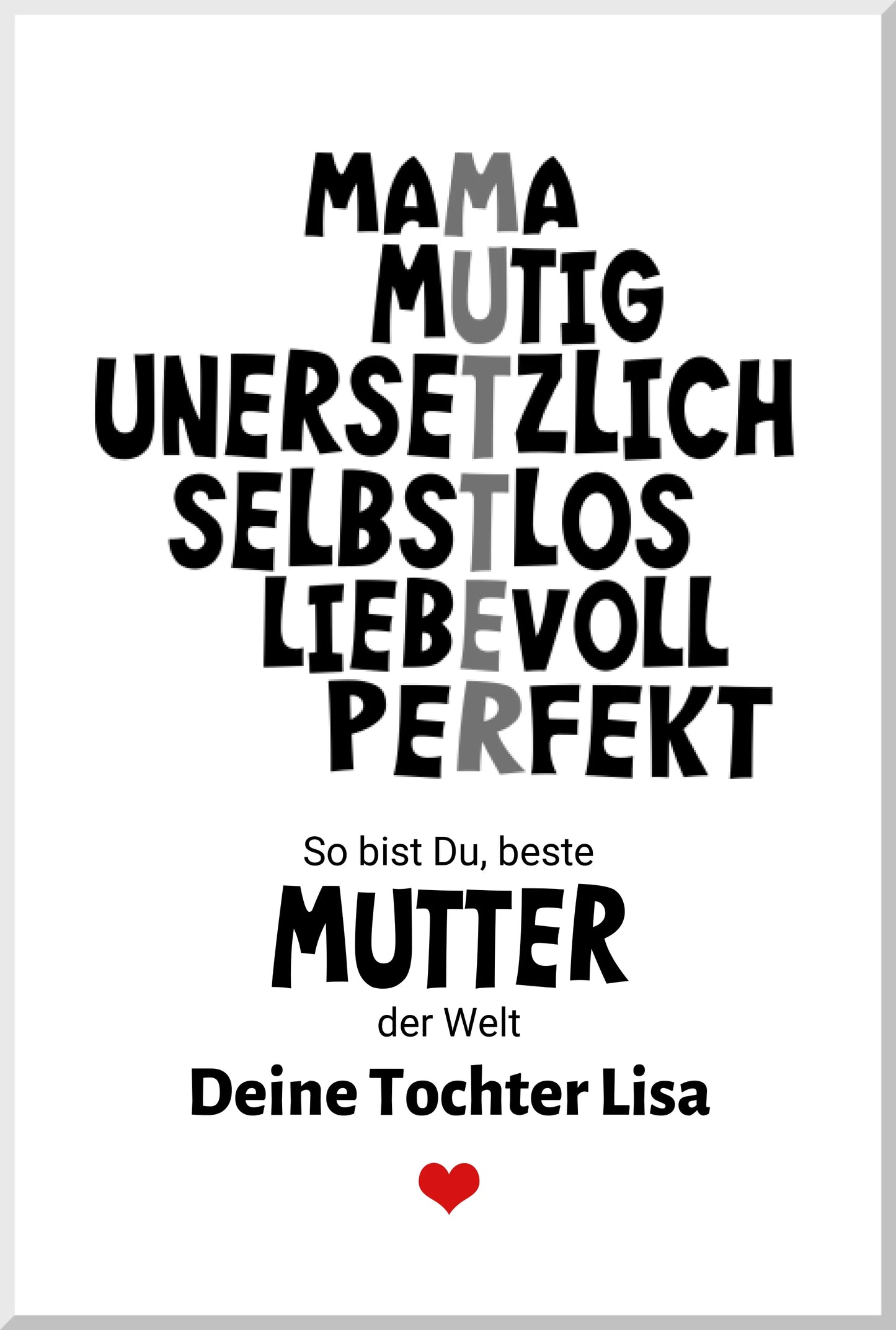 Muttertagsgeschenk "Definition Mama" Poster Geschenk personalisiert | Geburtstagsgeschenk | Zeitraum-Kunstdrucke