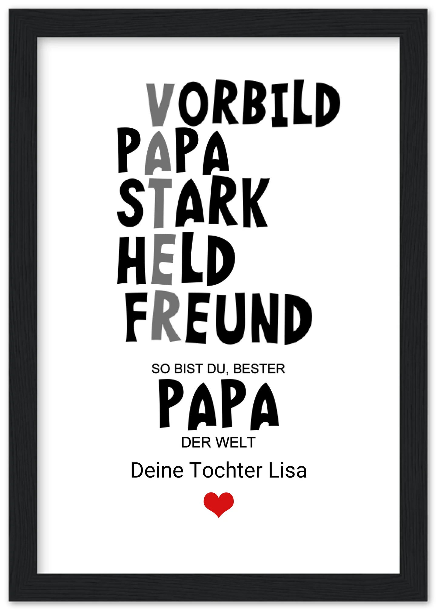 Personalisiertes Geschenk "Definition Vater" |  Geburtstagsgeschenk Vatertagsgeschenk - Zeitraum-Kunstdrucke