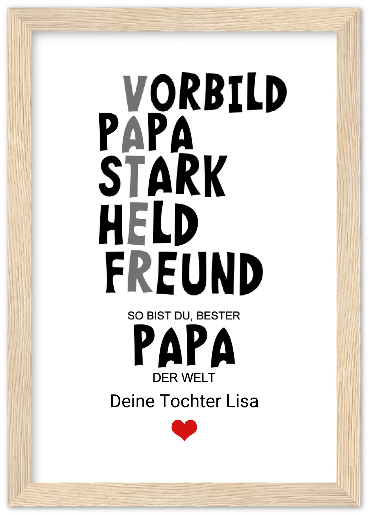 Personalisiertes Geschenk "Definition Vater" |  Geburtstagsgeschenk Vatertagsgeschenk - Zeitraum-Kunstdrucke