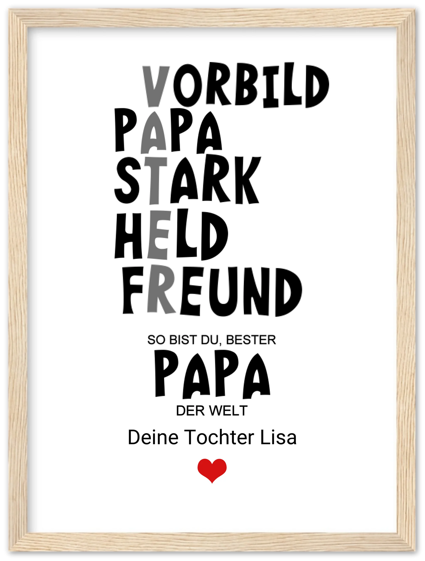 Personalisiertes Geschenk "Definition Vater" |  Geburtstagsgeschenk Vatertagsgeschenk - Zeitraum-Kunstdrucke