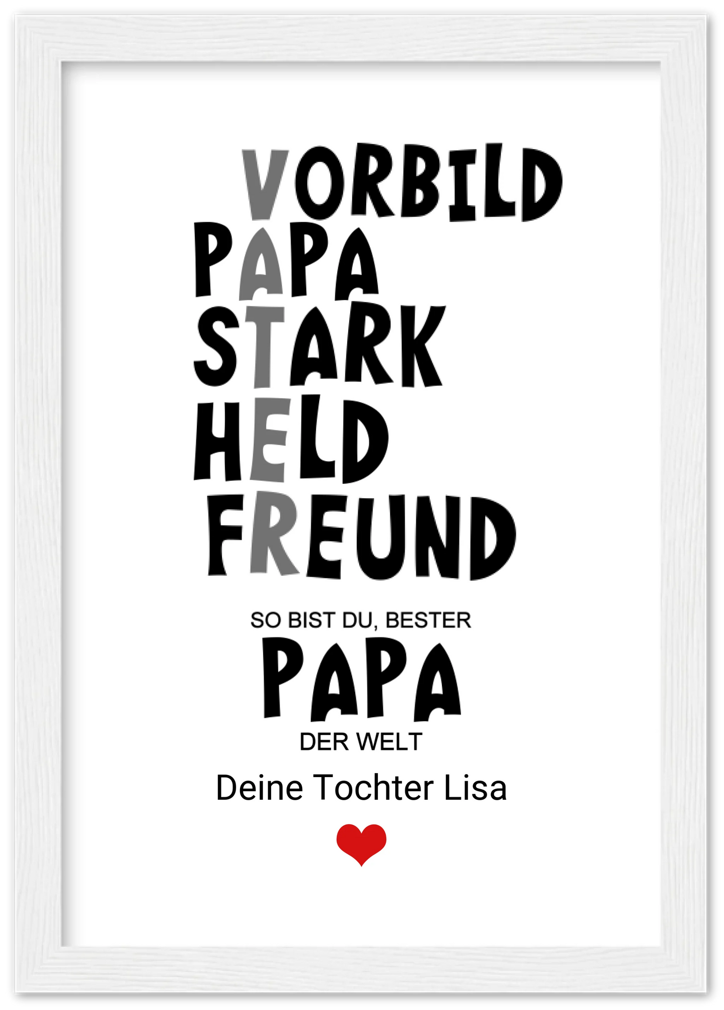 Personalisiertes Geschenk "Definition Vater" |  Geburtstagsgeschenk Vatertagsgeschenk - Zeitraum-Kunstdrucke