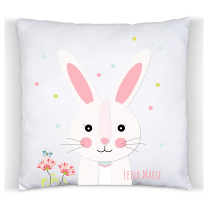 Ostergeschenk kuscheliges Osterhase Kissen mit Namen