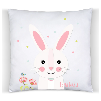 Ostergeschenk kuscheliges Osterhase Kissen mit Namen