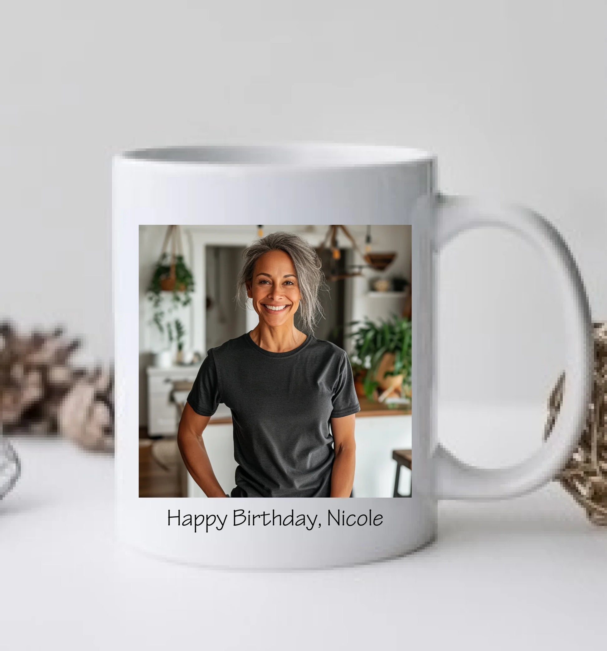 Mama Geburtstageschenk personalisierte Fototasse - Schonend behandeln - das gut Stück ist 35, 40, 50, 60, 70 mit Namen und Foto personalisiert. Geschenkidee Geburtstag  Mama. Papa, Oma und Opa.
