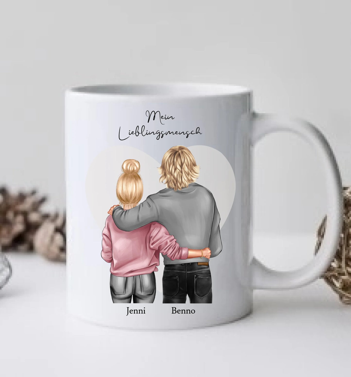 Valentinstag Geschenk | Personalisierte Tasse | Partnerschaft Geschenk Tasse | Lieblingsmensch, Geschenk Freund | Partner Valentinstag Geschenk