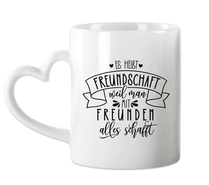 Personalisierte Tasse für Beste Freundin - 4 Freundinnen mit Namen und Motiv