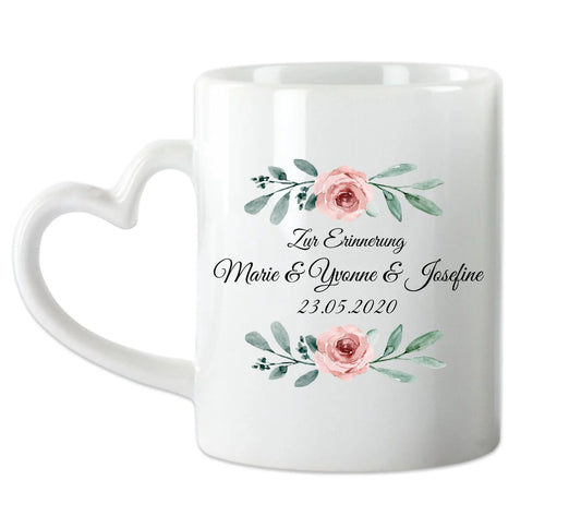 2 Trauzeuginnen Tasse Geschenkidee - Brautgeschenk - Hochzeitsgeschenk - Personalisierte Hochzeitstasse - Geschenk Brautpaar