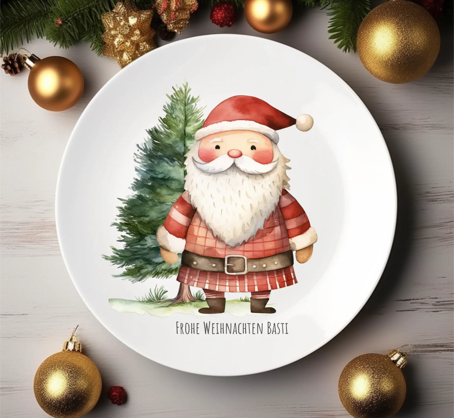 Geschenk Nikolaus, Weihnachten personalisiert -  Kindertasse, Kinderbecher, Kinderteller - Nikolaustasse, Weihnachtstasse