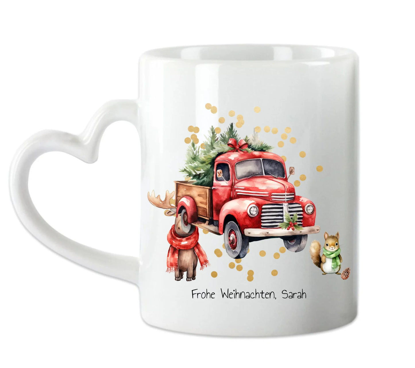 Personalisiertes Kinder Weihnachtsgeschenk Tasse / Teller Junge, Mädchen mit Name und Outfit